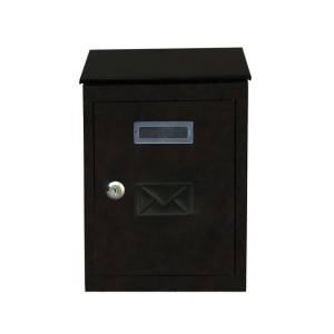 Cassetta postale acciaio verniciato 300x200x60 mm nero