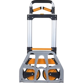 Carrello pieghevole ultra leggero - Impugnatura telescopica da 45 a 96 cm + Corda elastica - Carrello pieghevole alluminio 2 ruote in PU - Capacità 30 kg - Ideale per trasloco, spesa, bagaglio