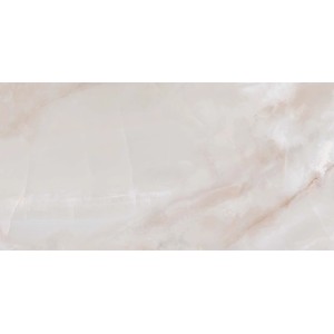 Piastrella in gres porcellanato Nizza White smaltato lucido 60x120 cm 1,44 m²