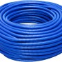 Tubo Canaline t.b.t. blu, corrugato e arrotolato.