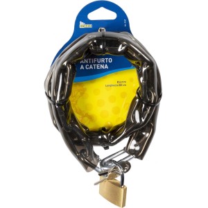 t.b.t. Lucchetto per bici con catena e lucchetto.