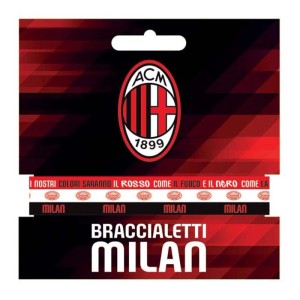 Braccialetti Milan grafiche assortite 3 pz