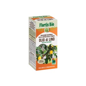 Flortis Bio olio di lino, antiparassitario biologico per piante.