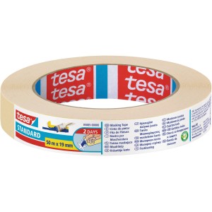 Nastro per mascheratura Tesa® 50 m x 19 mm per bordi puliti.