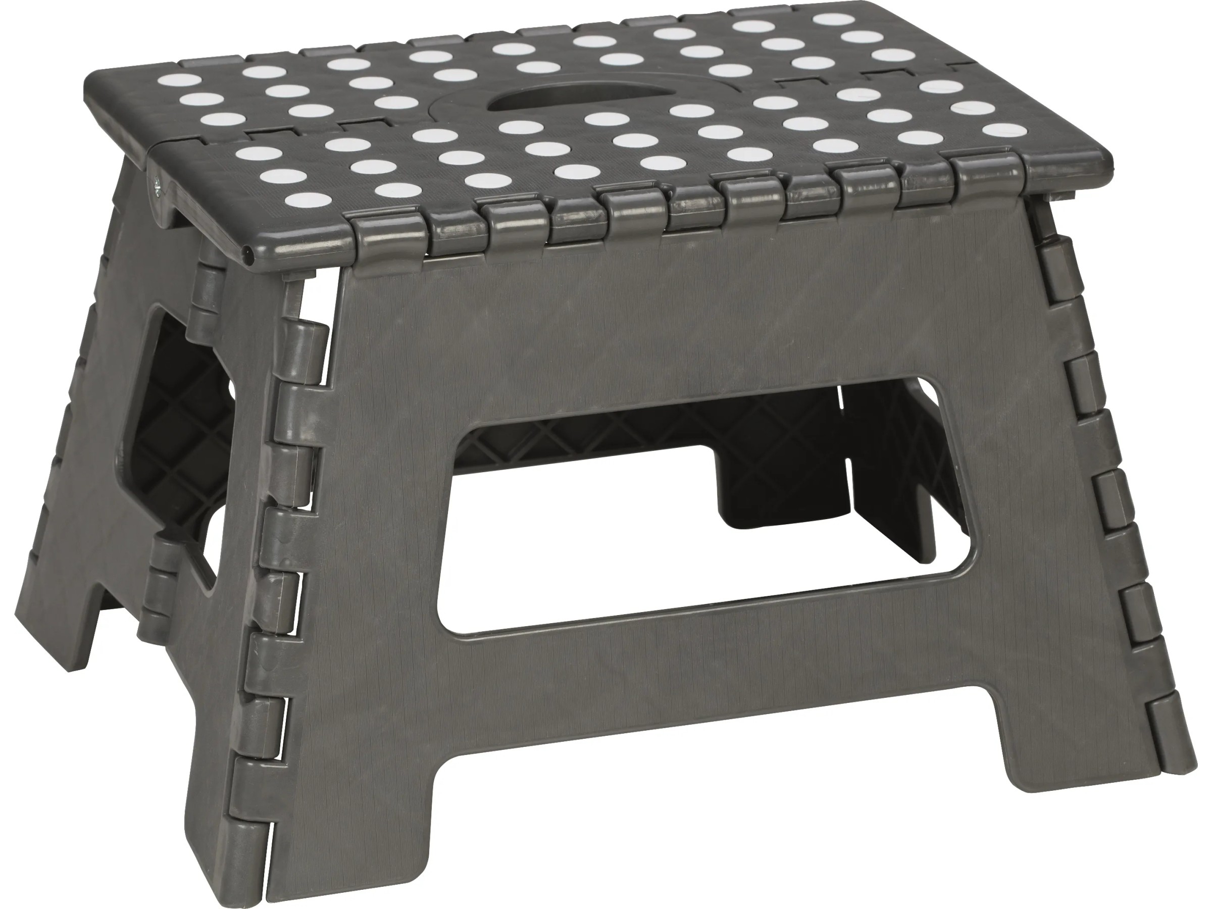 ACSTEP Sgabello Pieghevole 40,6 Cm In Plastica Resistente - Portata 181 Kg - Con Maniglia E Puntali Antiscivolo - Per Cucina, Campeggio, Casa - 2