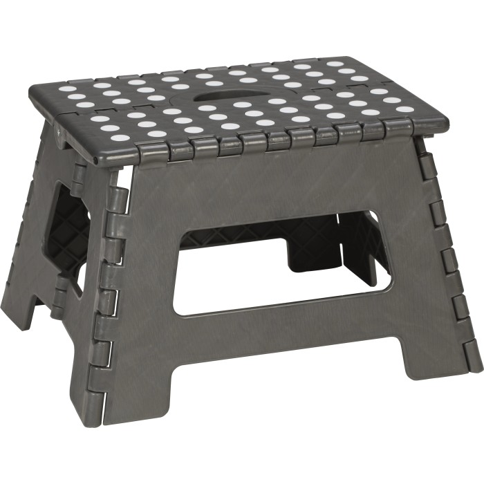 Sgabello Pieghevole Portatile 12,7 Cm – Per Adulti, Auto, Cucina, Bagno, Con Maniglia, Nero - 2