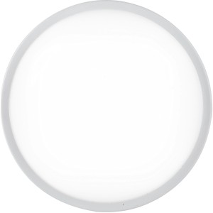 Plafoniera da esterno t.b.t. bianca e rotonda.