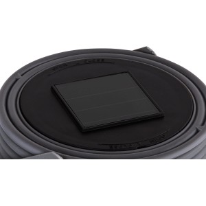 Dettaglio del pannello solare della lanterna solare a LED Globo grigia.