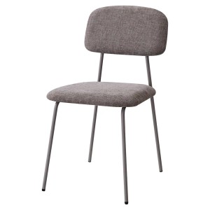 Sedia Brenda in tessuto tortora 45x44x82 cm
