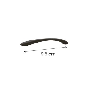 Maniglia mobile zama interasse 96 mm nero opaco