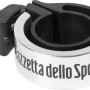 Campanello per bici t.b.t. argentato per montaggio su manubrio.