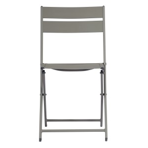 Sedia da giardino t.b.t. grigia, pieghevole e salvaspazio.