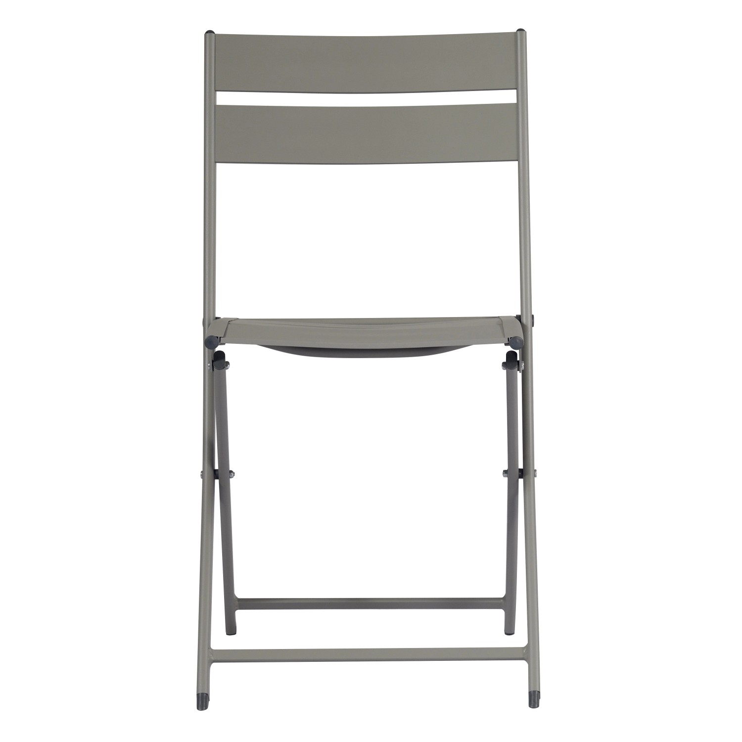 Sedia da giardino t.b.t. grigia, pieghevole e salvaspazio.