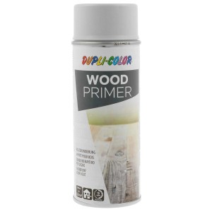 Spray primer per legno Dupli-Color, bianco. Ideale per superfici in legno.