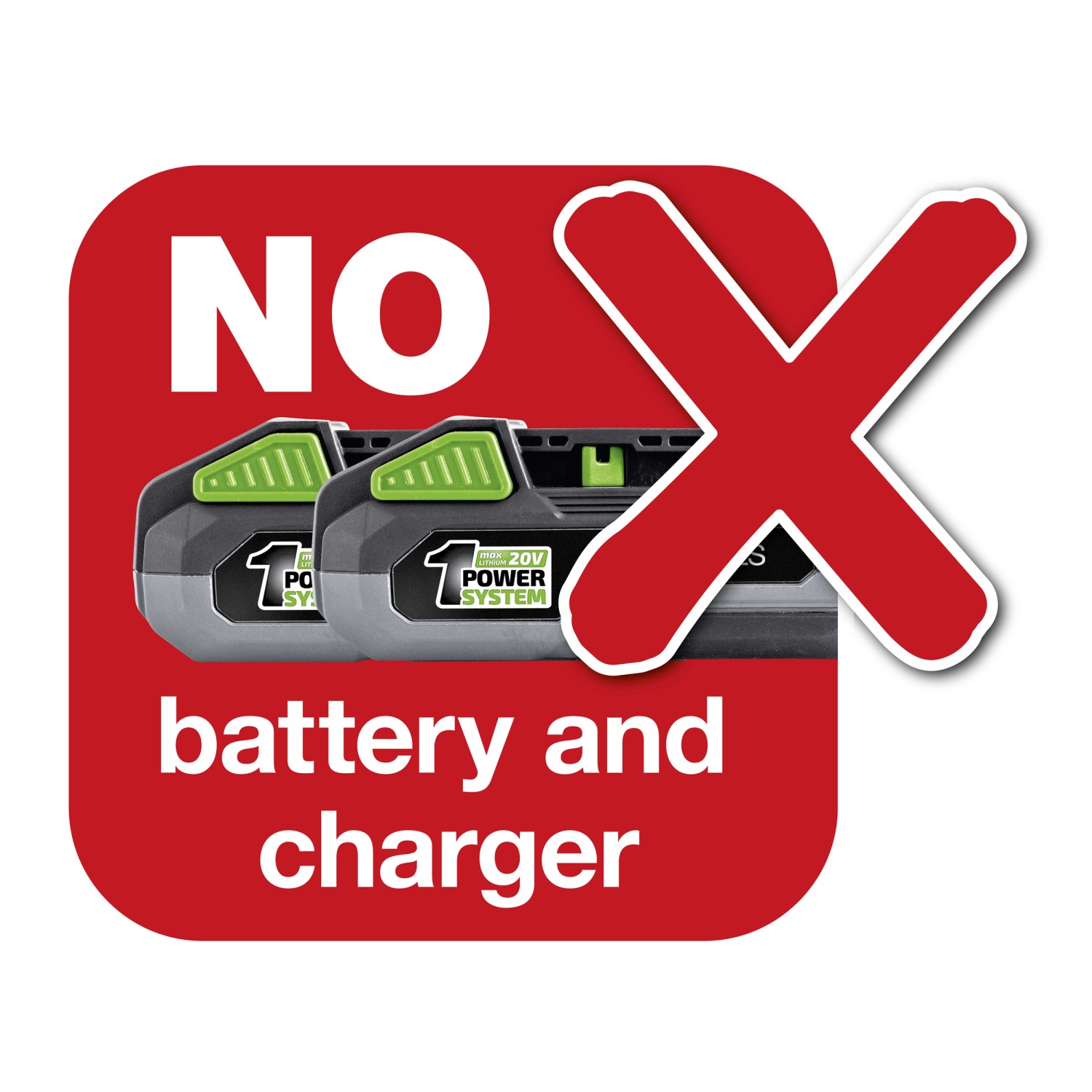 Immagine simbolo: tagliabordi a batteria LUX senza batteria e caricabatterie.