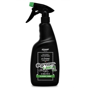 Spray sgrassante per E-Bike Klower, ideale per alluminio e carbonio. Detergente per biciclette.