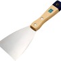 Spatola per pittura LUX, larghezza 80 mm, con manico in legno e lama in metallo.