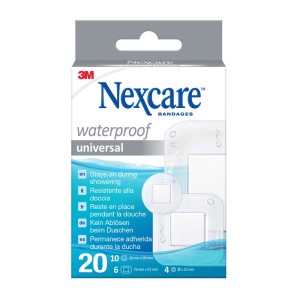 Cerotti Nexcare™ 3M Universal Waterproof Plasters 20 pz assortiti