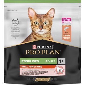 Purina Pro Plan cibo secco per gatti sterilizzati adulti con salmone.