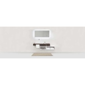 Tappeto da bagno antiscivolo Arson 50x80 cm beige
