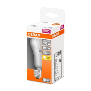 Lampadina LED E27 Osram, 13W, bianco caldo, nella confezione.