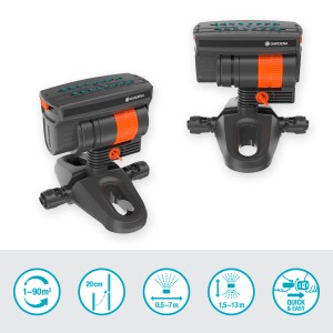 Gardena Irrigatore Oscillante OS 90: Irrigatore per irrigazione a copertura totale nel Micro-Drip-System.