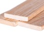 Listone per terrazza in douglasia, 2,1x12x300cm, superficie scanalata. Legno per la costruzione di terrazze.