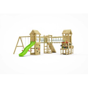 Gioco da giardino Optimizer scivolo e altalene 612 x 518 x h257cm