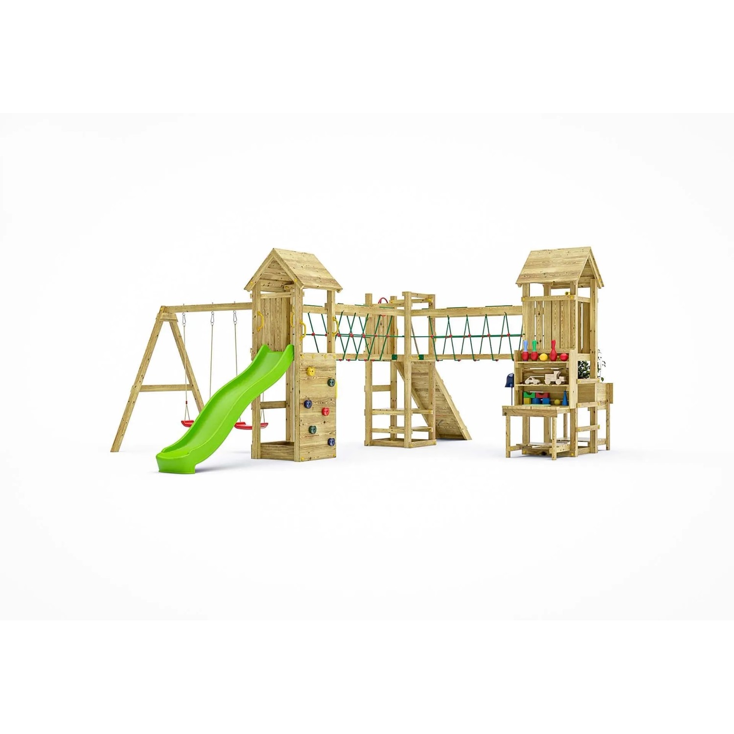 Gioco da giardino Optimizer scivolo e altalene 612 x 518 x h257cm_3