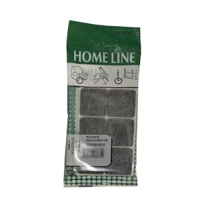 t.b.t. Feltrini, quadrati, grigi, 30x30 mm, in confezione.