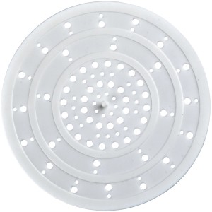Filtro scarico Wenko bianco in silicone per cucina e bagno, Ø 12 cm.