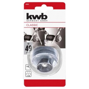 Affilacoltelli e forbici kwb grigio Ø 49 mm in blister, per trapani, affila coltelli e forbici domestiche.
