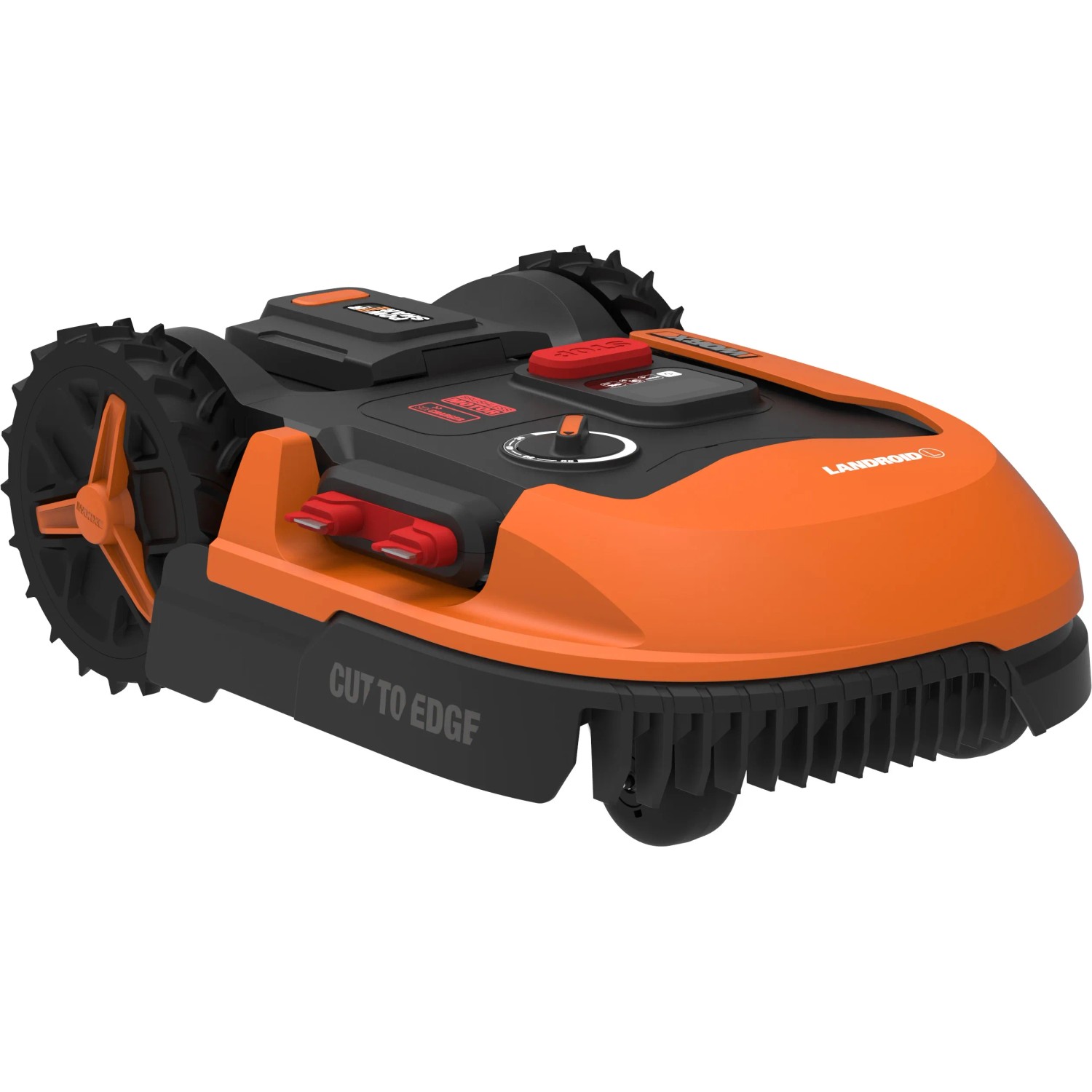 Worx Landroid L1000 robot tagliaerba WR147E.1, arancio-nero, per prati fino a 1000 m².