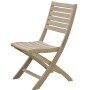 Sedia pieghevole Canston in legno naturale, ideale per giardino, terrazza e balcone.