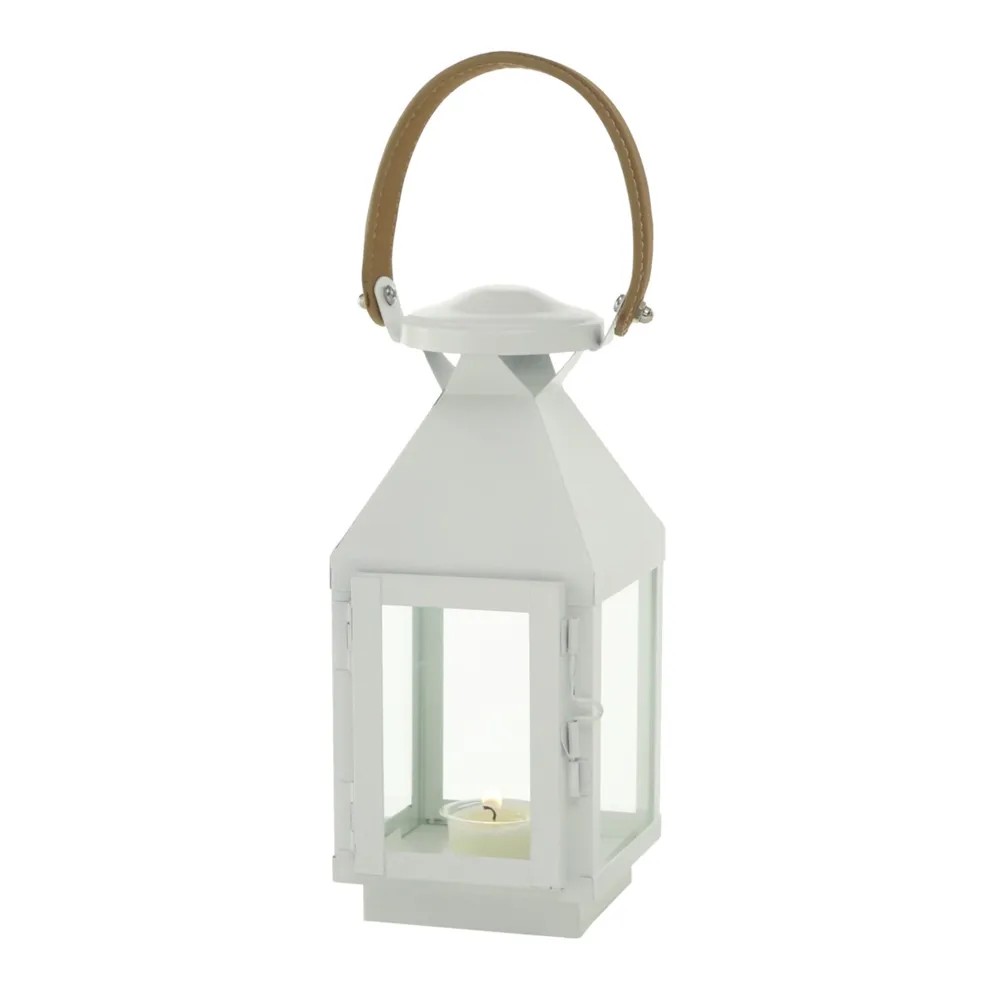 Set Di 2 Portacandele In Metallo Nero Per Esterno - Lanterne Per Giardino, Matrimoni, Natale, Dimensioni 13x16 Cm E 18x21 Cm