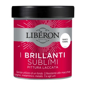 Barattolo di smalto per mobili t.b.t., colore Bianco Iceberg. Per legno, melamina e metallo.