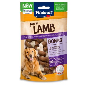 Vitakraft Pure Lamb Bonas ossi di calcio per cani, confezione da 80g.