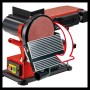 Einhell TC-US 380 levigatrice a nastro e disco da banco con nastro abrasivo e disco. Ideale per levigare legno e metallo.
