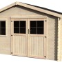 Casetta da giardino in legno Flodeal Sp 28 mm H244xL419XP302 cm