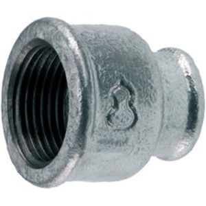 t.b.t. Raccordo in acciaio zincato con filettatura interna per impianti idraulici.