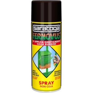 Vernice spray antiruggine gialla t.b.t. per metallo, applicabile direttamente sulla ruggine.