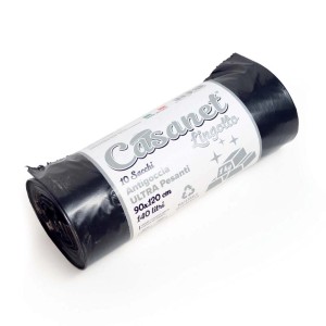 Rotolo di sacchi per rifiuti neri, 10 pezzi, 90x120 cm, Categoria: Pattumiere