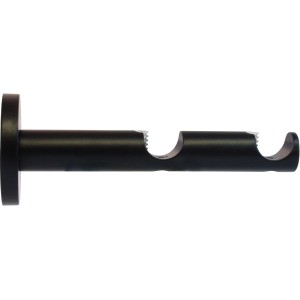 Supporto per bastone per tende a 2 binari nero Function di Mydeco, Ø 2 cm.