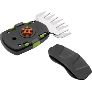 Accessorio tagliasiepi per tagliaerba a batteria LUX A-GS-20/20, ricambio con lame tagliate al laser.