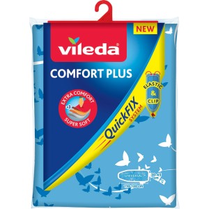 Copriasse da stiro Vileda Comfort Plus, elastico con sistema QuickFIX, misura universale.