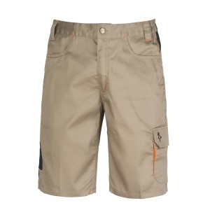 Pantaloncini da lavoro t.b.t. beige, categoria abbigliamento da lavoro.