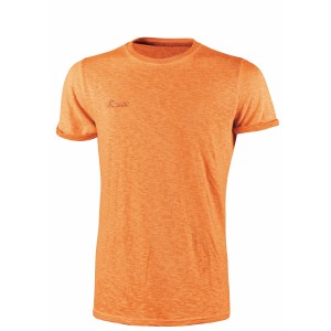 T-shirt da lavoro t.b.t. arancione a maniche corte.