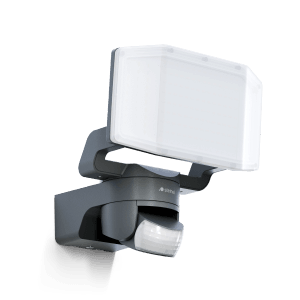 Faretto LED da esterno Steinel XLED Protect S antracite con sensore di movimento.