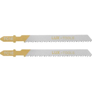 Due lame per seghetto alternativo LUX HCS per legno e plastica, attacco a T, 75 mm.