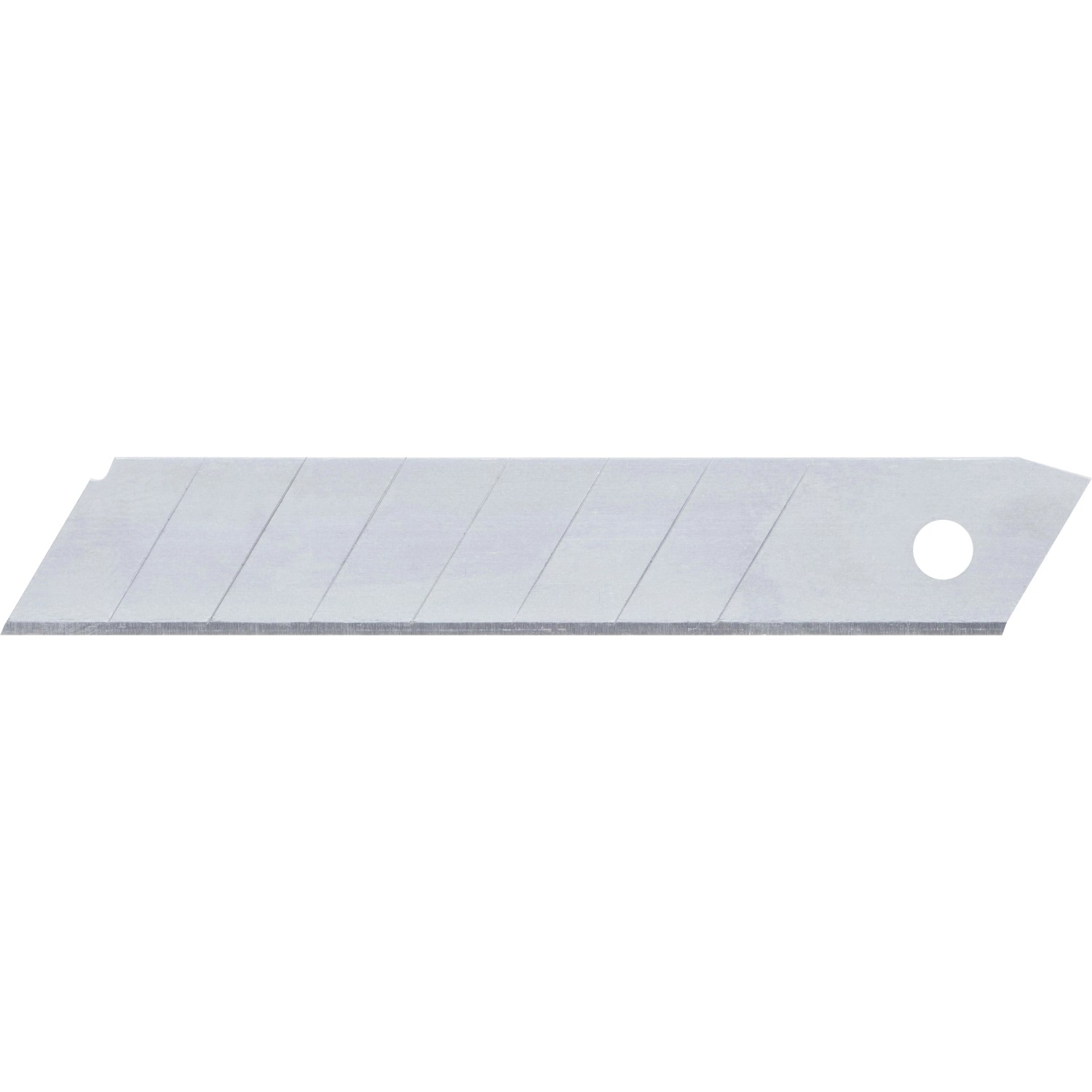 Lama a segmenti LUX 18 mm in acciaio, con punti di rottura predefiniti per cutter.